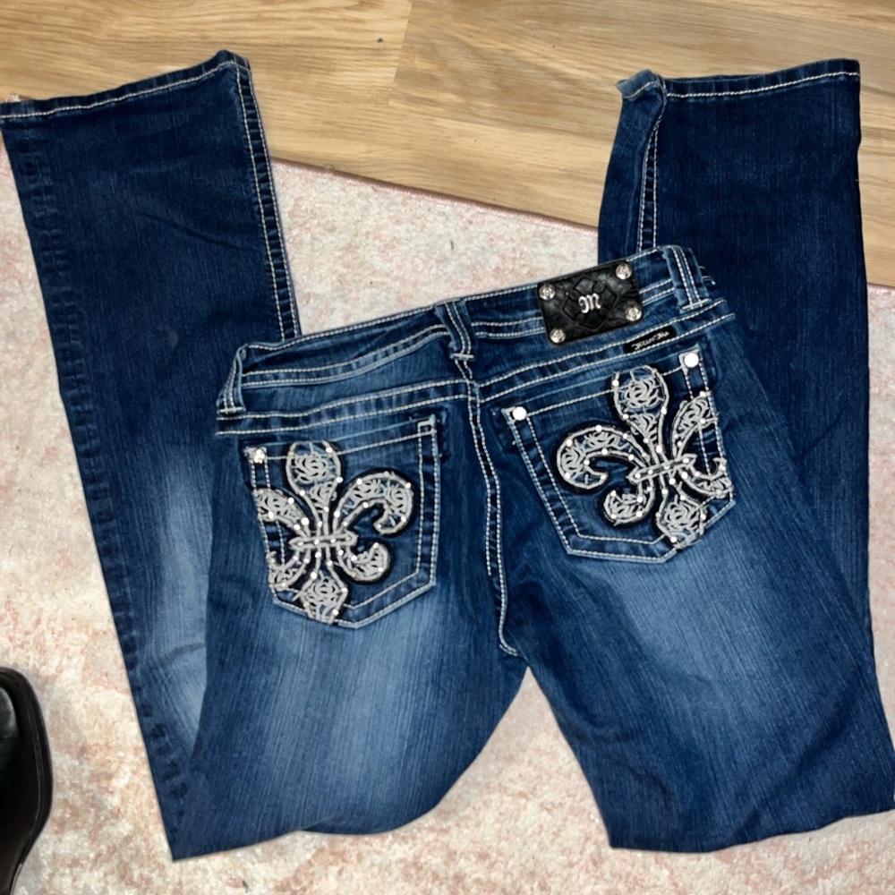 Miss me gothique fleur bootcut  jeans